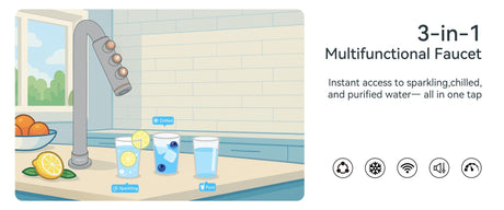 Revolutionizing Hydration: WINTEMP’s 3-in-1 Sparkling Water Chiller for the Modern Kitchen