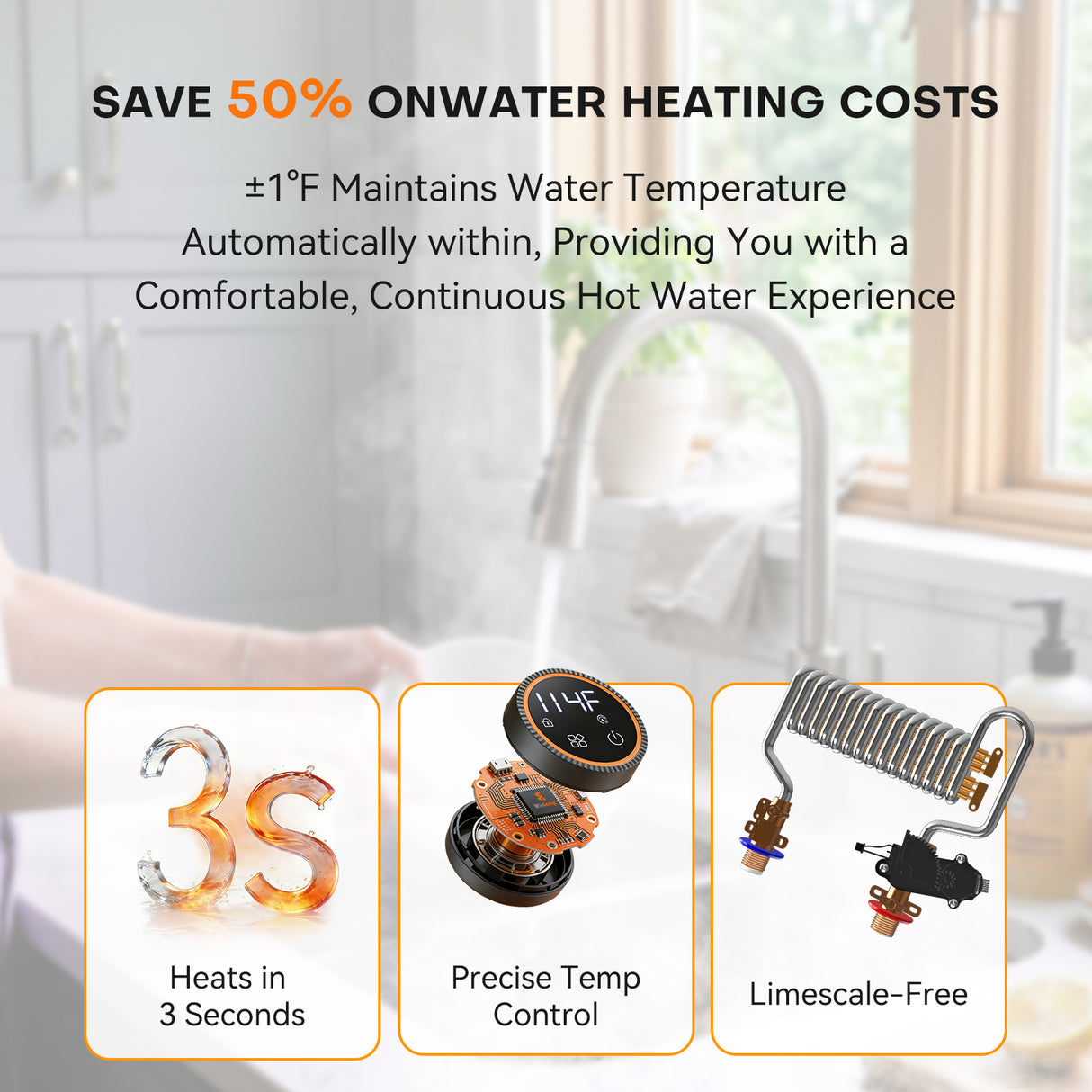 WM07 Plus Smart Point-of-Use Tankless Electric Water Heater