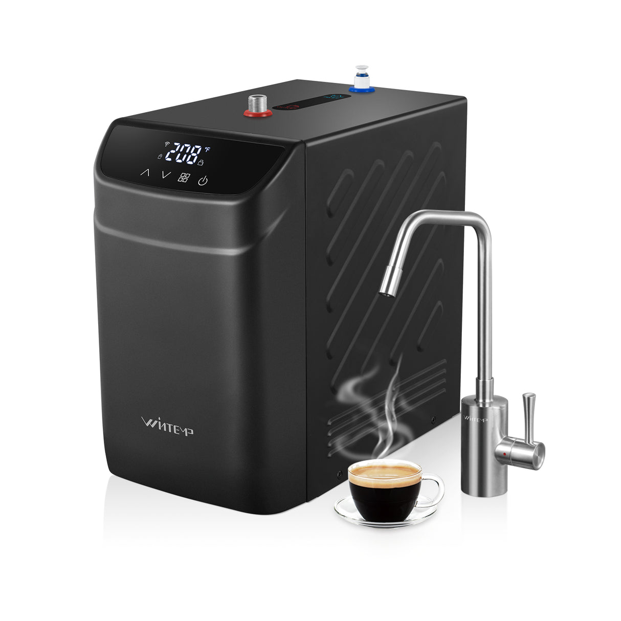 WINTEMP 208°F Instant Hot Water Dispenser – Compact Unit with Child Lock & Hot-Only Faucet
