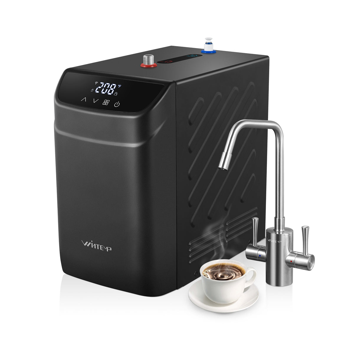 WINTEMP 208°F Instant Hot Water Dispenser – Compact Unit with Child Lock & Hot-Only Faucet