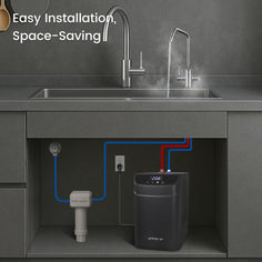 WINTEMP 2-in-1 Instant Hot Water Dispenser – 208°F Instant Hot Water with Child Lock & Dual Faucet Options